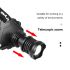 Lampe frontale haute performance XHP70 8000LM avec modes réglables USB étanche IPX5 pour pêche et camping