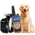 Collier d'entraînement pour chiens 800 m Collier imperméable et rechargeable avec écran LCD et vibrations ajustables
