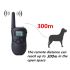 Collier de dressage pour chien 300m LCD télécommande etanche multifonction pour toutes tailles et deux chiens