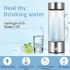 Générateur d'Hydrogène Tasse à Eau 420ml Verre Borosilicaté Hydratation Optimale Santé et Bien-être Portable