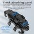 Support Téléphone Rotatif ROCKBROS Aluminium Réglable Vélo Moto Antidérapant avec Absorption Chocs Silicone