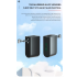 Mini pompe vélo polyvalente en alliage aluminium avec capteur pression haute précision et gonfleur rechargeable