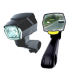 Phare rétroviseur CarryBright CB800 visibilité cycliste alliage aluminium design bouton verrouillage vélo sécurité