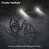 Phare rétroviseur CarryBright CB800 visibilité cycliste alliage aluminium design bouton verrouillage vélo sécurité