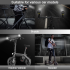 Phare rétroviseur CarryBright CB800 visibilité cycliste alliage aluminium design bouton verrouillage vélo sécurité