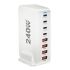 Chargeur GaN 240W 8 Ports USB Type C PD pour Charge Rapide et Efficace Chargeur de Bureau Multi-Appareils