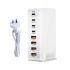 Chargeur GaN 240W 8 Ports USB Type C PD pour Charge Rapide et Efficace Chargeur de Bureau Multi-Appareils
