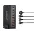 Chargeur GaN 240W 8 Ports USB Type C PD pour Charge Rapide et Efficace Chargeur de Bureau Multi-Appareils