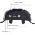 Collier Anti-Aboiement Ultrasonique USB Rechargeable Sensibilité Ajustable Solution Efficace Pour Chiens