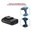 Batterie 21V Lithium haute densité énergétique pour tournevis sans fil applications professionnelles bricolage
