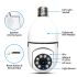 Ampoule Caméra de Surveillance 5G Wifi E27 Vision Nocturne Couleur Automatique Suivi Humain Audio Bidirectionnel
