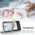Moniteur bébé 5 pouces caméra SM650 vidéo HD 720P audio bidirectionnel surveillance infantile batterie longue durée