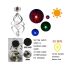 Carillons Éoliens LED Lumières Solaires Décorations Extérieures Ambiance Magique Résistant aux Intempéries