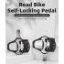Pédales ROCKBROS SPD-SL ultralégères en alliage aluminium pour vélo de route stabilité améliorée et cyclisme léger