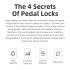 Pédales ROCKBROS SPD-SL ultralégères en alliage aluminium pour vélo de route stabilité améliorée et cyclisme léger