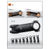 Tige de guidon vélo TOSEEK 28.6mm-31.8mm aluminium carbone léger angle ajustable pour passionnés de VTT