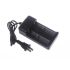 Chargeur UltraFire pour Piles Rechargeables 18650 26650 Charge Rapide Noir Compatibilité Universelle 3.6V 500mA
