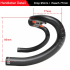 Guidon Tolooking carbone aérodynamique 400mm 420mm 440mm léger acheminement interne accessoires vélo route