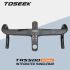 Tolooking TR5500 vélo de route tige en fibre de carbone guidon intégré ultra léger finition noir mat diamètre 28.6 mm