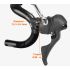 Tolooking TR5500 vélo de route tige en fibre de carbone guidon intégré ultra léger finition noir mat diamètre 28.6 mm
