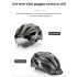 Casque de vélo ROCKBROS EPS respirant ultraléger sécurité cycliste VTT lunettes magnétiques système ventilation