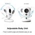 Moniteur bébé VB603 moderne avec audio bidirectionnel et vision nocturne pour sécurité des nourrissons