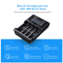XTAR VC4SL Chargeur de Batterie 18650 21700 USB Type-C QC3.0 Recharge Rapide Ni-MH Lithium Polyvalent
