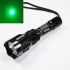 Lampe de poche LED Uniquefire HS-802 robuste alliage d'aluminium lumière verte exploration nocturne activités outdoor
