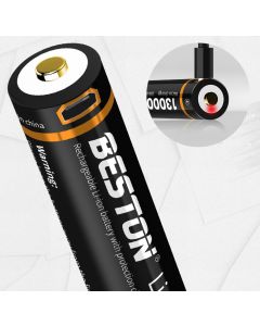 Batterie au lithium rechargeable BESTON 18650 3.7V 3500mAh Type-C