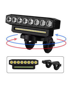Feu avant de vélo rechargeable par USB 120 dB, klaxon de vélo, sonnette de vélo étanche