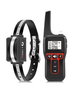 1000m collier de dressage de chien électrique collier de dressage télécommandé pour animal de compagnie Rechargeable chien aboiement contrôle arrêt collier de choc