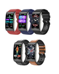 E600 ECG montre intelligente hommes Non invasif glycémie fréquence cardiaque moniteur de pression artérielle sport étapes Smartwatch femmes