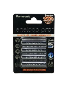 Piles rechargeables Panasonic Eneloop Pro AA 2550mAh 1.2V NI-MH