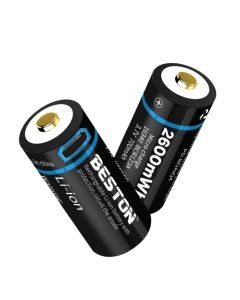 Batterie rechargeable Beston USB 16340 3.7v 650mAh RCR123A li-ion