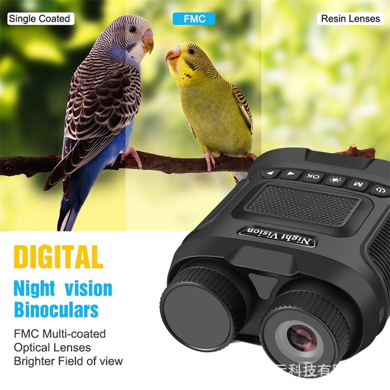 Jumelles DT29 Vision Nocturne 1080P HD 850nm Infrarouge Zoom Numérique 8X Pour Chasse Extérieur Jour Nuit