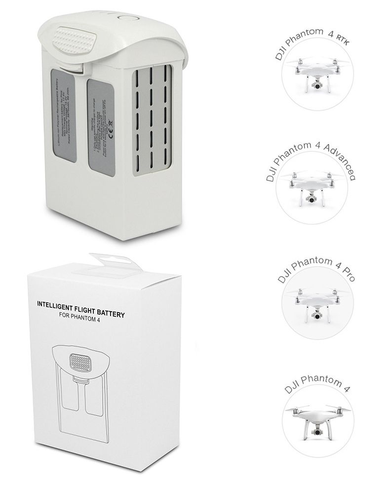 Batterie Li-Po 15,2 V 5870 mAh haute capacité légère à charge rapide pour quadricoptère FPV de la série DJI Phantom 4