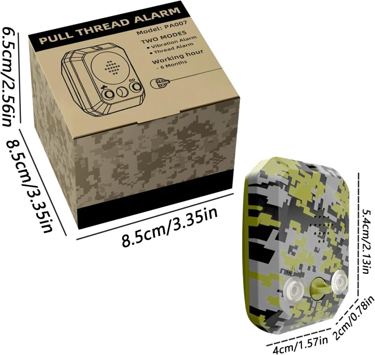 Alarme Périmétrique 120dB Étanche | Protection Extérieure Portable pour Camping Survie