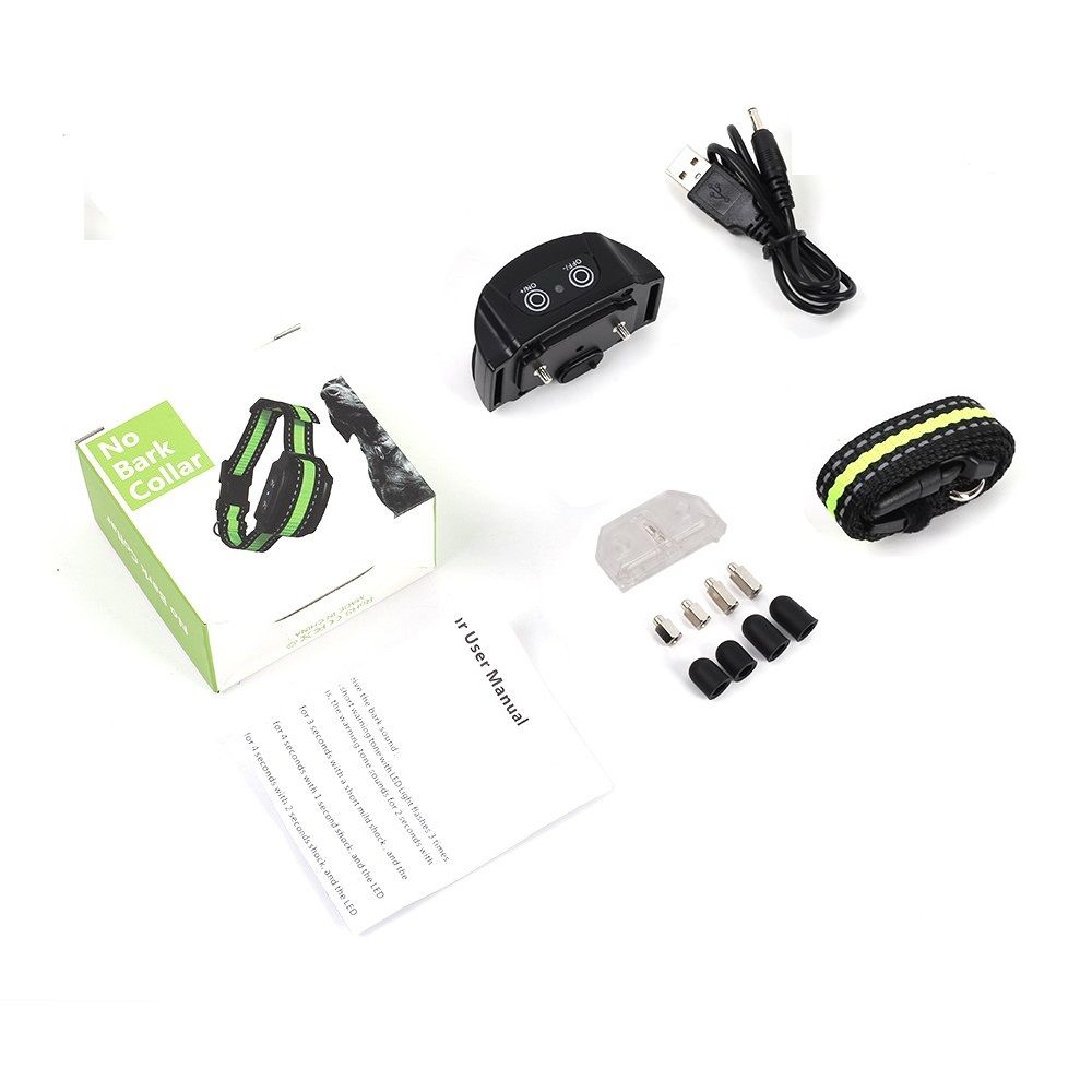 Dispositif anti-aboiement intelligent pour chien, collier ultrasonique électrique USB, outil de dressage humain pour une maison paisible.
