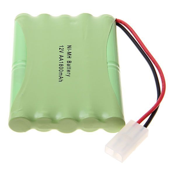Pack de piles rechargeables Ni-MH 12V AA 1800mAh, haute capacité, écologique pour jouets et appareils photo.