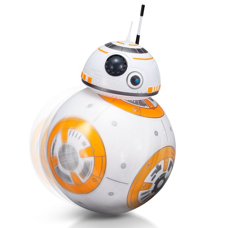 Robot télécommandé Star Wars BB-8 20,5 cm Jouet RC intelligent avec rotation à 360° pour enfants et collection