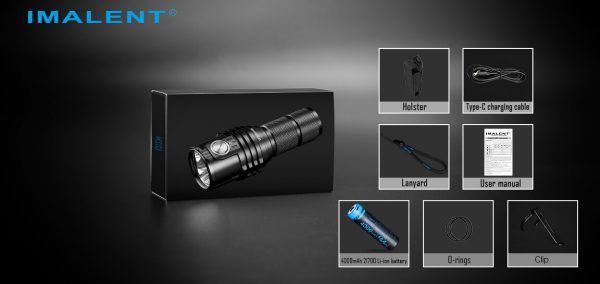 IMALENT MS03 XHP70 Lampe de poche EDC 13000 lumens avec faisceau de 324 mètres, léger et durable pour l'aventure en plein air