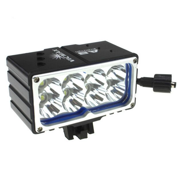 Vicmax 8L2 Feu de vélo 10000 Lumens Phare LED avec batterie rechargeable 3 modes pour les sorties nocturnes