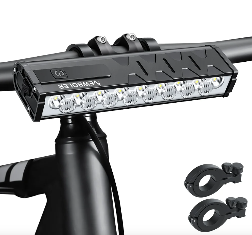 NITEBEAM 10000 Lumens Lampe de vélo avant ultra-lumineuse, étanche, rechargeable USB, pour la sécurité en VTT et cyclisme sur route