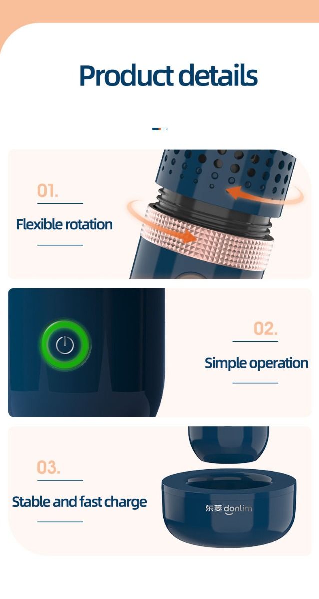 Donlim désinfectant légumes lave-vaisselle portable rechargeable sécurité alimentaire design intuitif