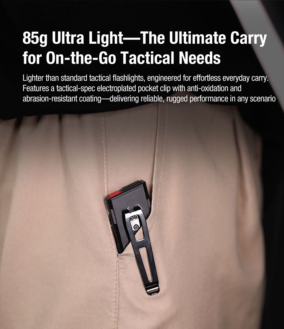 Klarus X2 Lampe Torche Tactique Ultra-Fine 3000 Lumens USB-C Rechargeable Compacte Puissante Sécurité