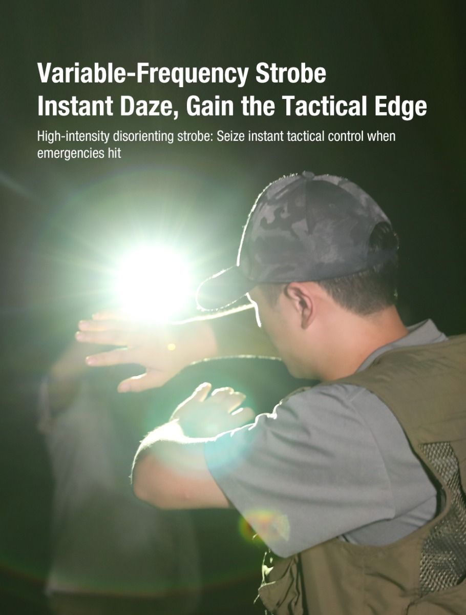 Klarus X2 Lampe Torche Tactique Ultra-Fine 3000 Lumens USB-C Rechargeable Compacte Puissante Sécurité