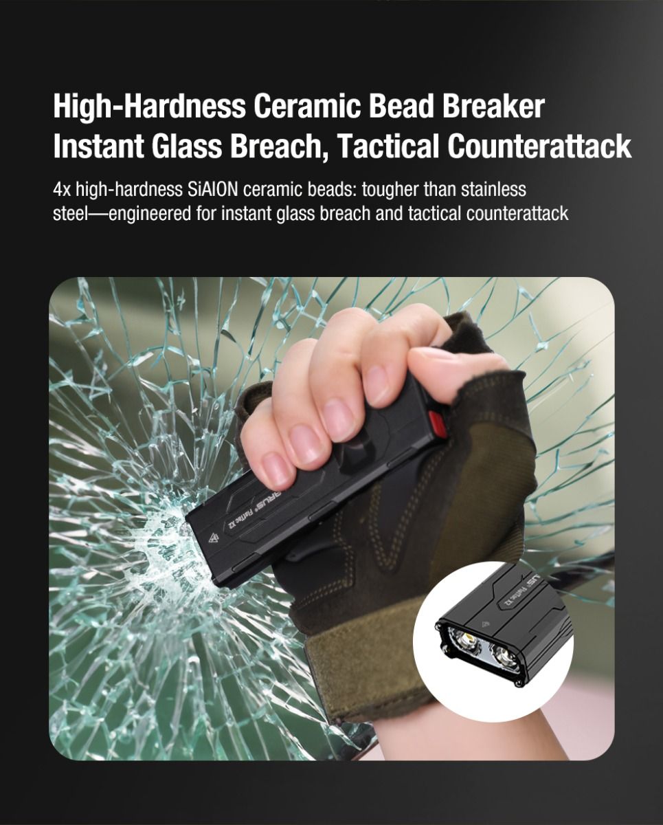 Klarus X2 Lampe Torche Tactique Ultra-Fine 3000 Lumens USB-C Rechargeable Compacte Puissante Sécurité