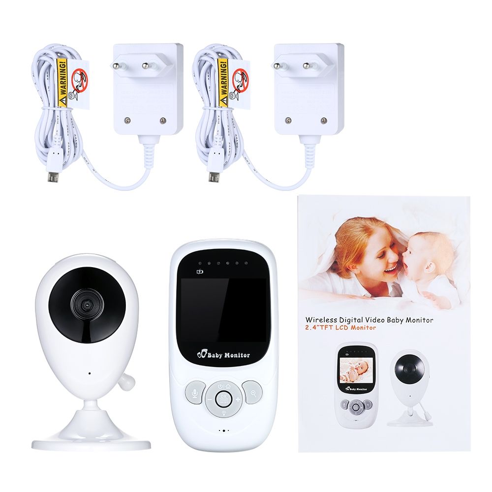 SP880 Moniteur bébé sans fil Écran LCD 2,4 pouces Vidéo haute définition Audio bidirectionnel Vision nocturne pour soins de bébé