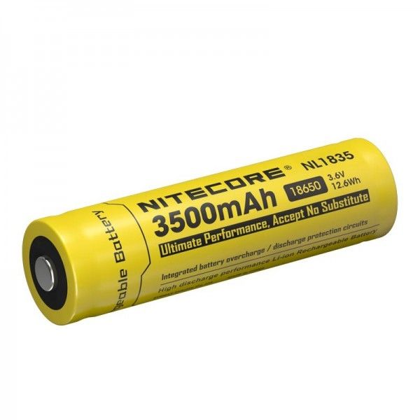 Batterie Li-ion rechargeable Nitecore 18650 NL1835 3500mAh pour une puissance durable et des performances fiables