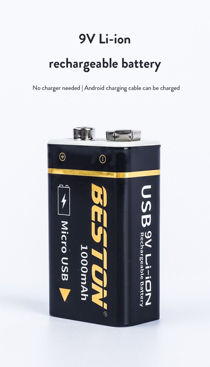 Batterie Beston 9V 1000mAh micro USB pour hélicoptères RC haute capacité longue durée et solution écologique